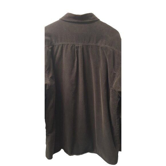 Levi Strauss & Co. Brown Corduroy Shacket Mens Size XL Brown Fleece Pocket - Picture 2 of 6